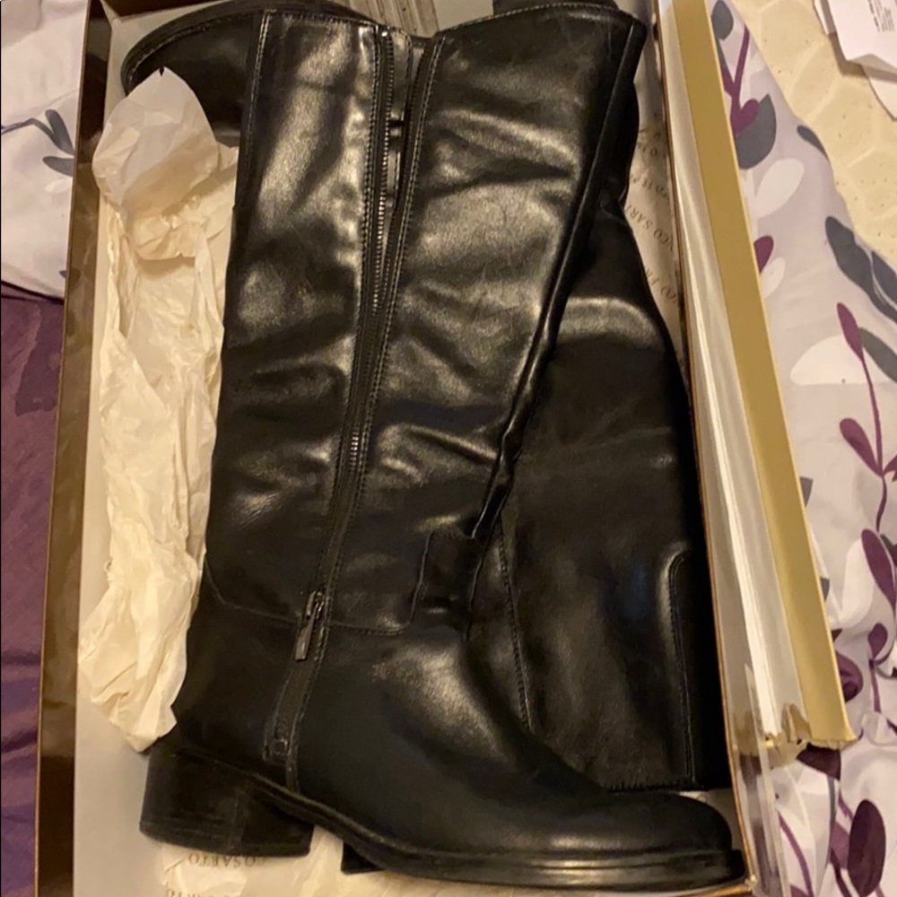 Franco Sarto boots,up to knee. Black leather